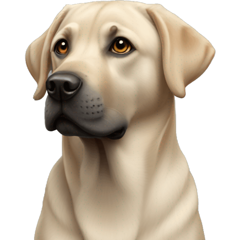 Labrador black emoji