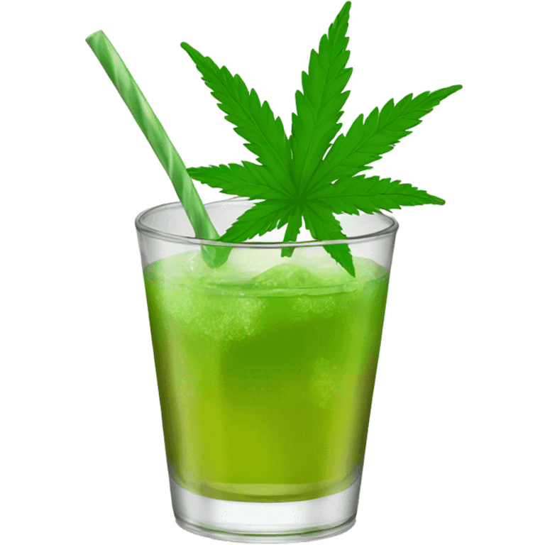 liquid marijuana cocktail emoji