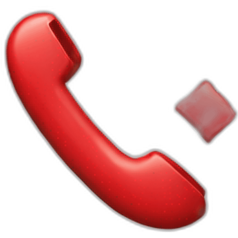 Teléfono rojo emoji