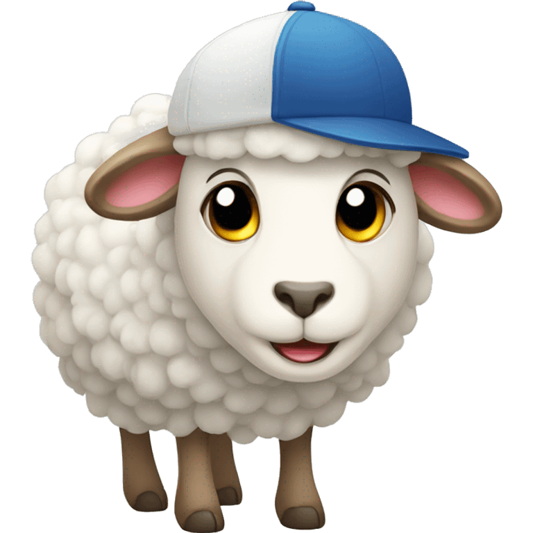 sheep with cap emoji