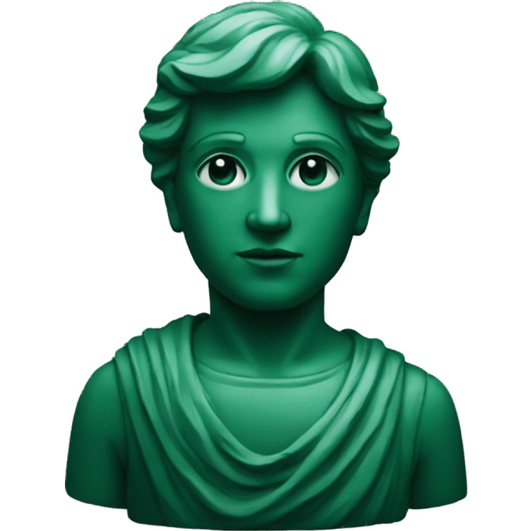 dark green statue emoji