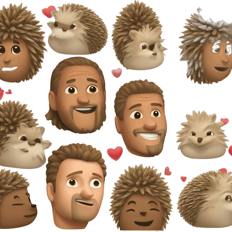 love and hedgehog emoji