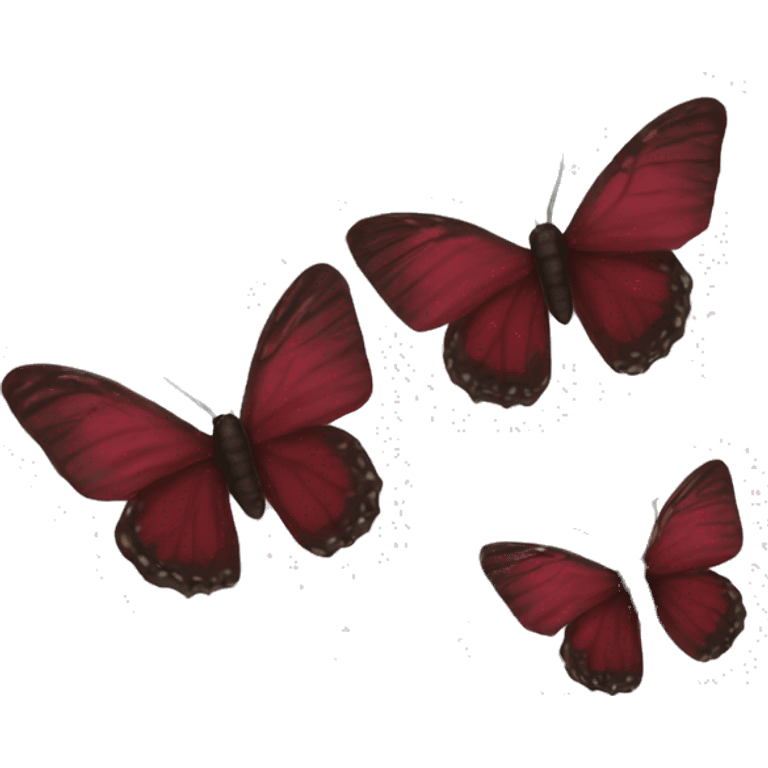 Burgundy butterfly emoji