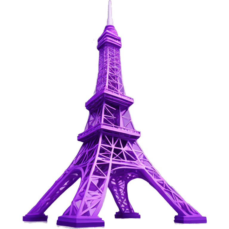 Tokyo tower but purple emoji