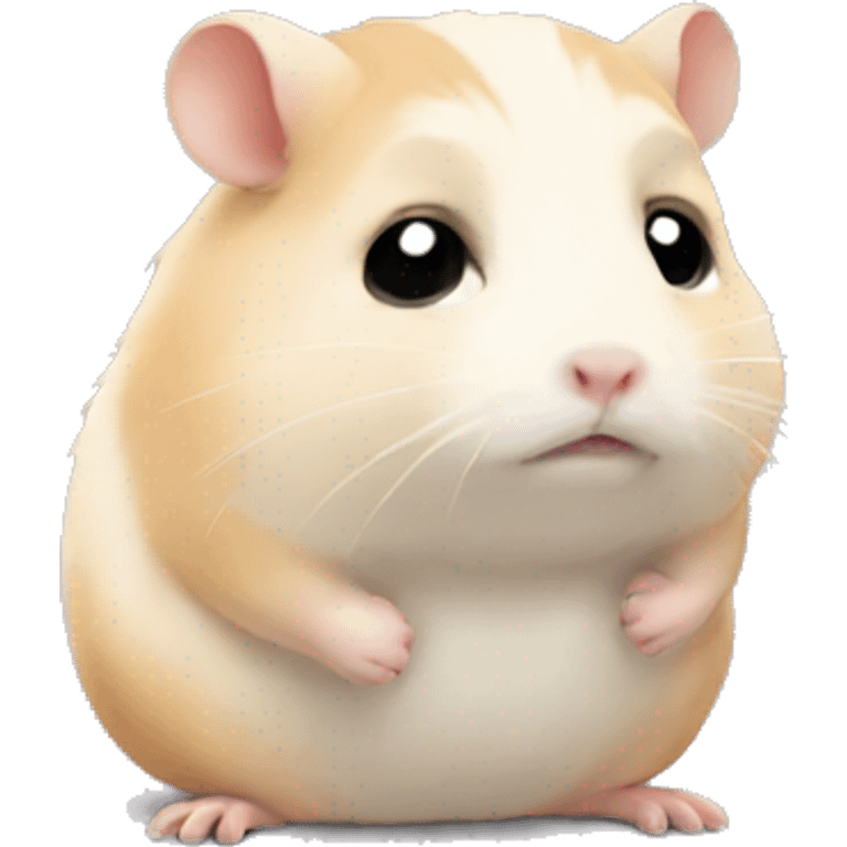 Sad hamster emoji