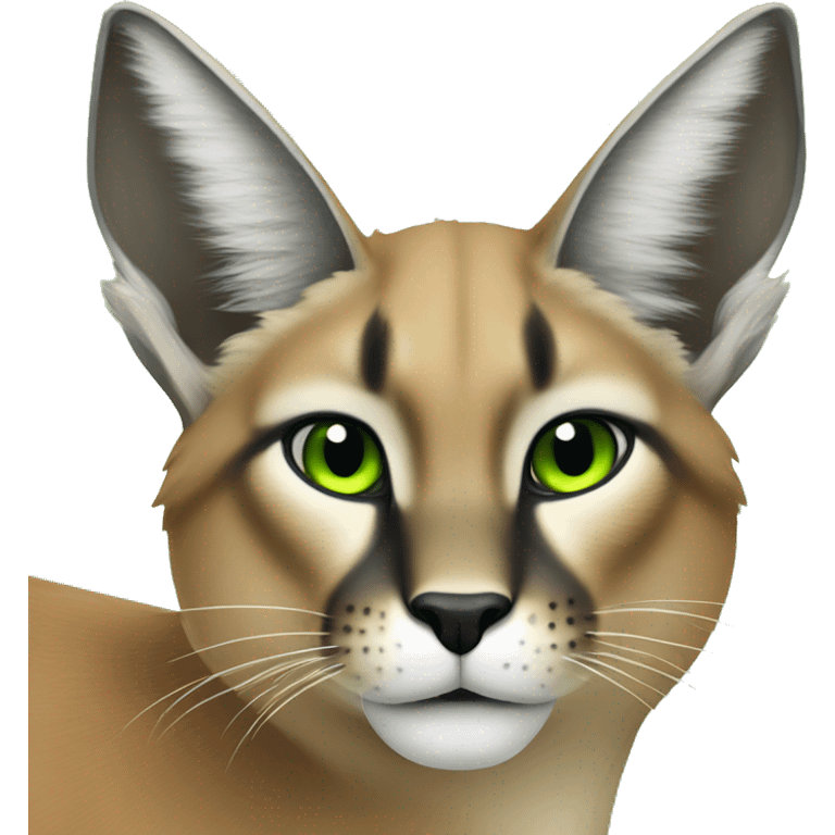 green caracal emoji