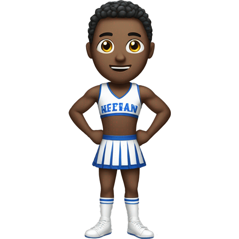 a man in a cheerleader uniform emoji