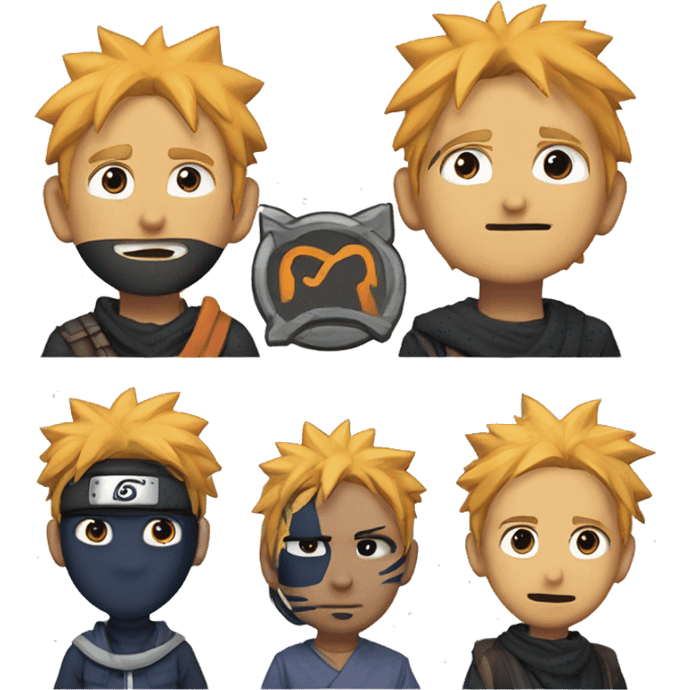 Crie distintivos para twitch com o tema naruto emoji