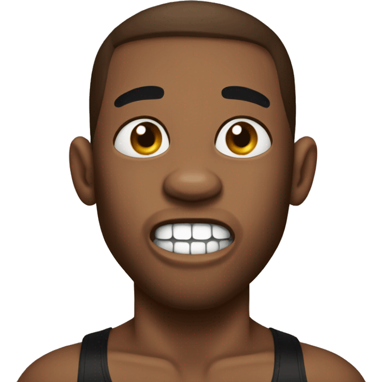 boxer with missing tooth  emoji