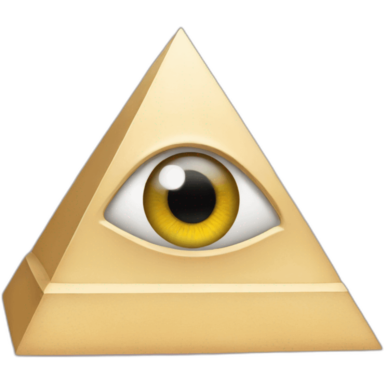 pyramid with eye emoji