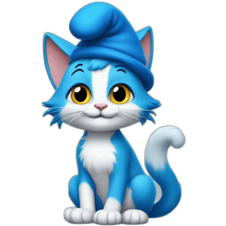 Smurfs cat emoji