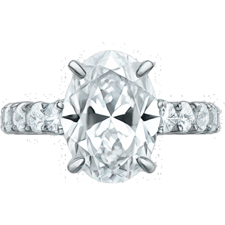 Oval diamond ring emoji