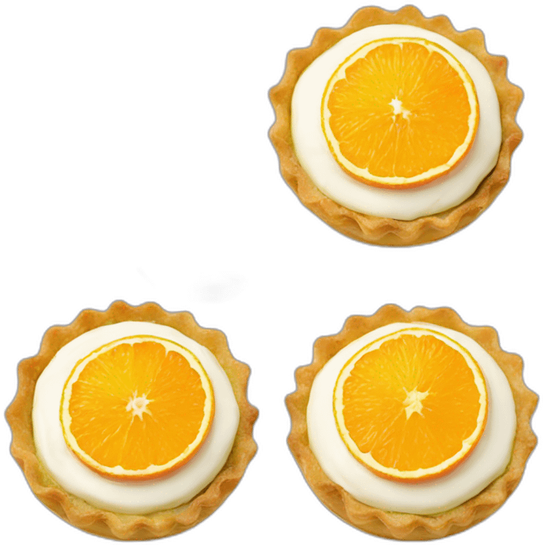 mini pistachio and orange blossom tartlet emoji