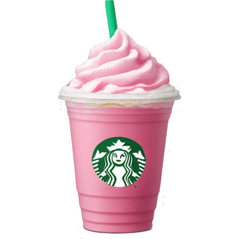 Pink starbucks Frappuccino  emoji