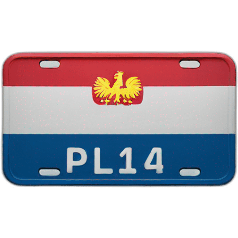 Polish license plate emoji