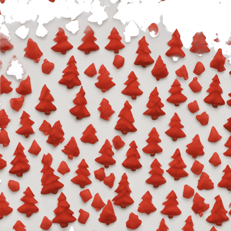 Red Christmas tree emoji