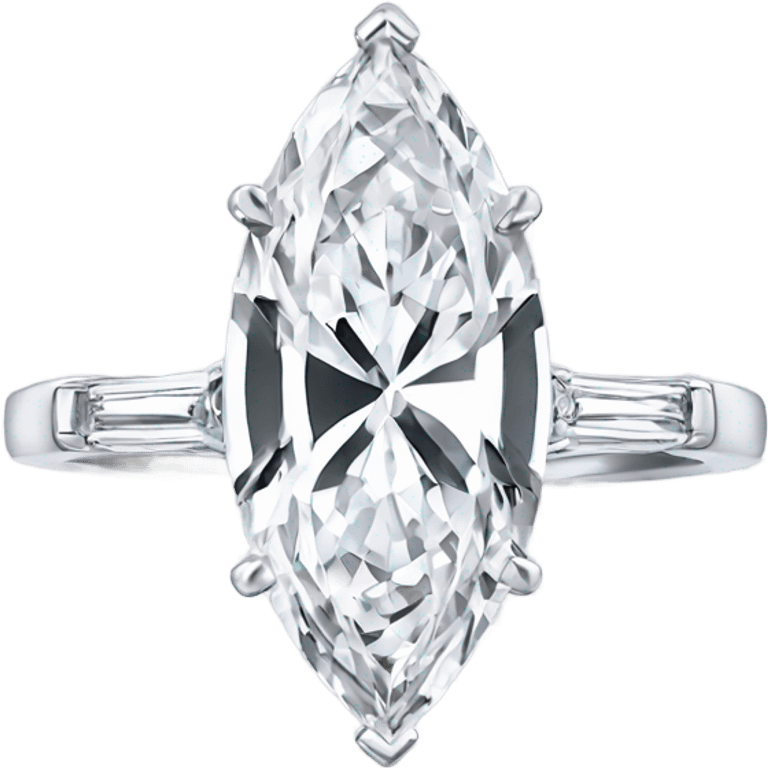 Marquise cut engagement ring emoji