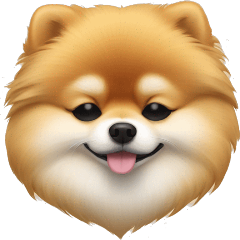 pomeranian asleep  emoji