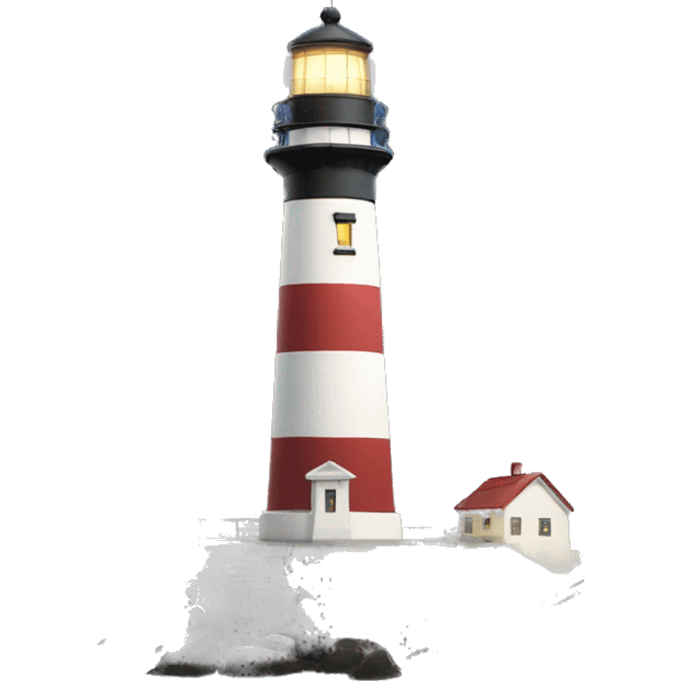 Lighthouse w/guiding light emoji