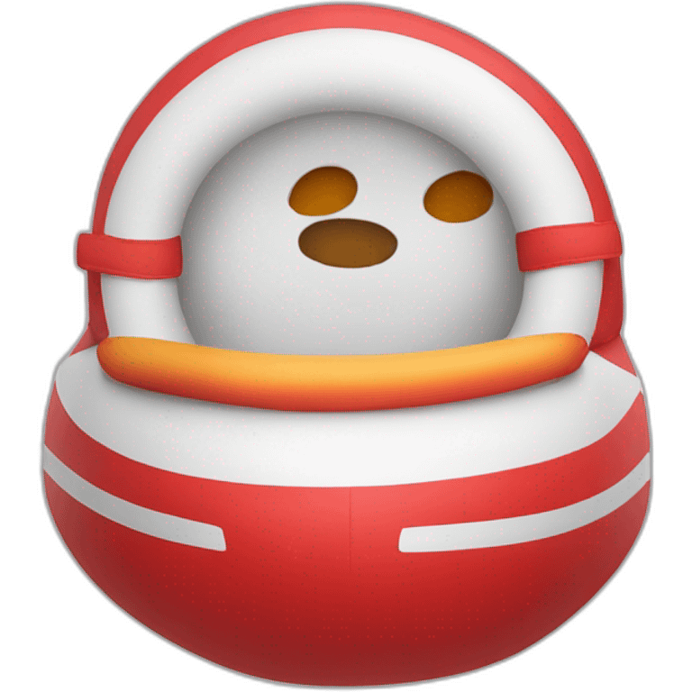 un emoji de un barco inflable rojo pero con motor  emoji