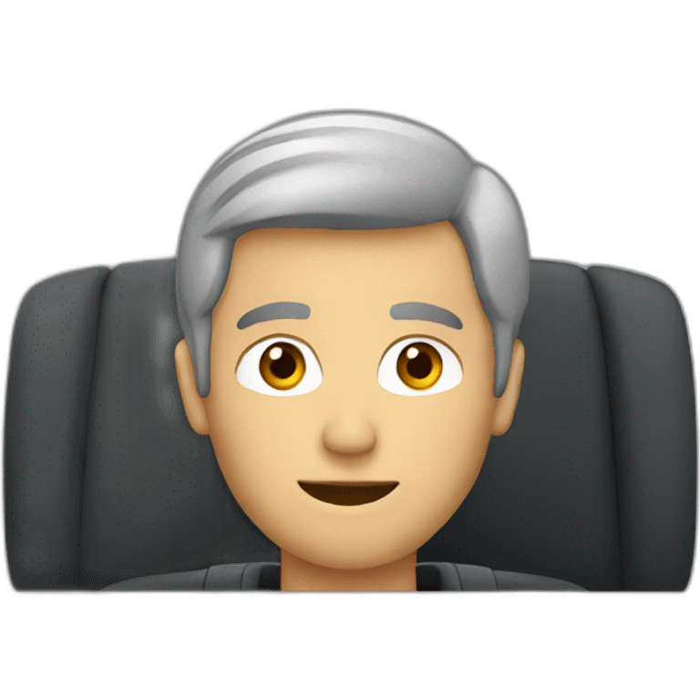 man in car emoji