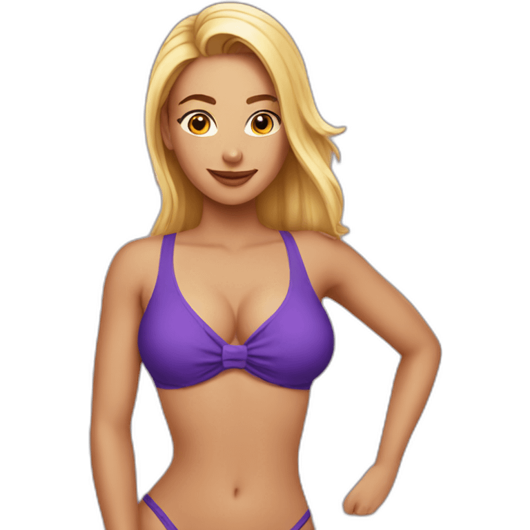 sexy lady in swimsuit emoji