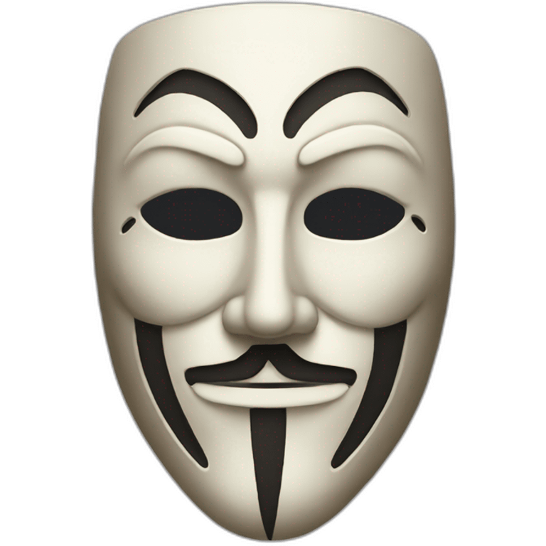 intense anonymous mask emoji