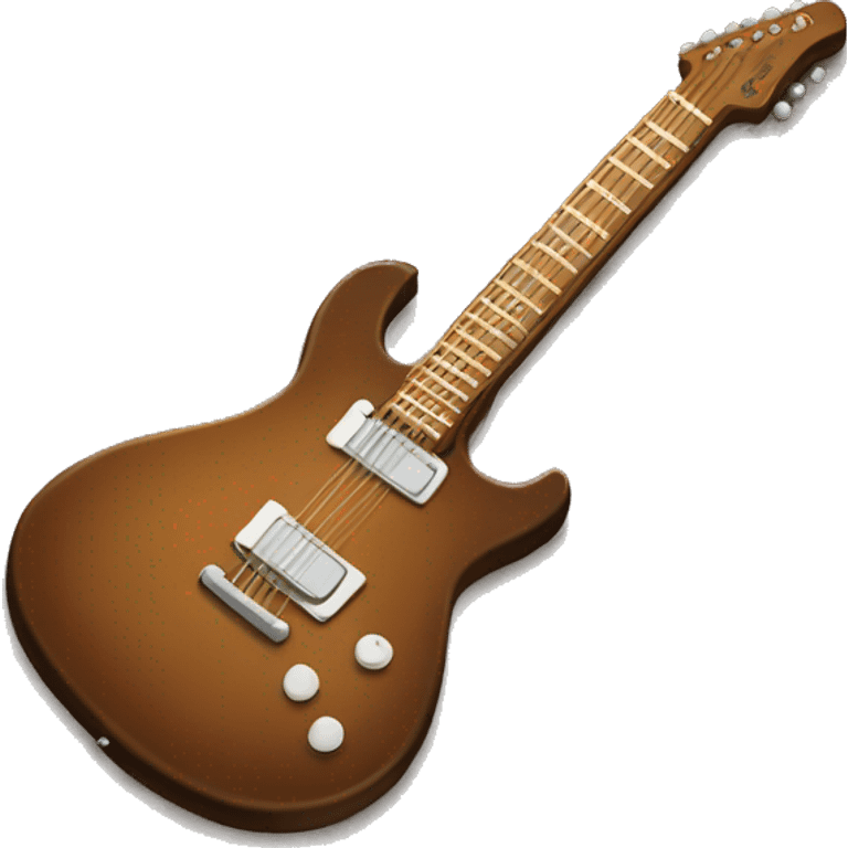 brown electric guitar emoji