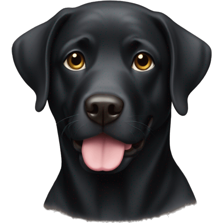 Black lab emoji