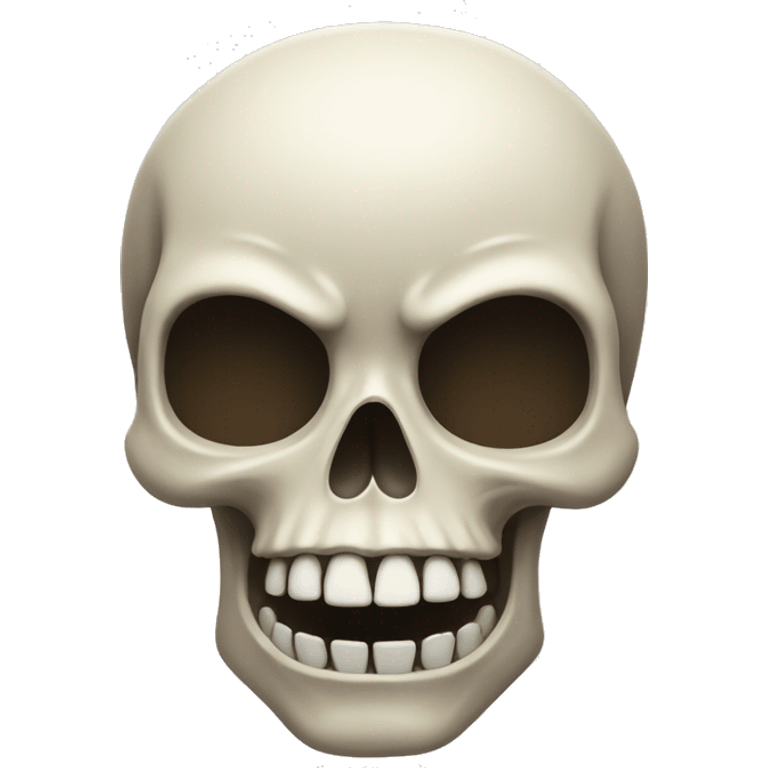 Skull with shocked face emoji