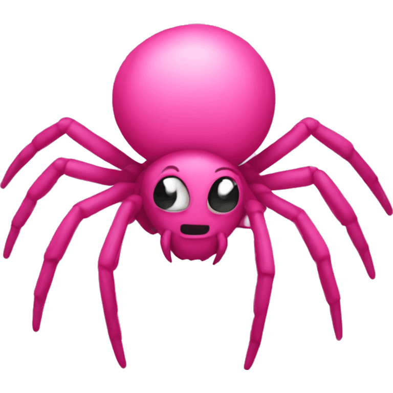 A pink spider  emoji