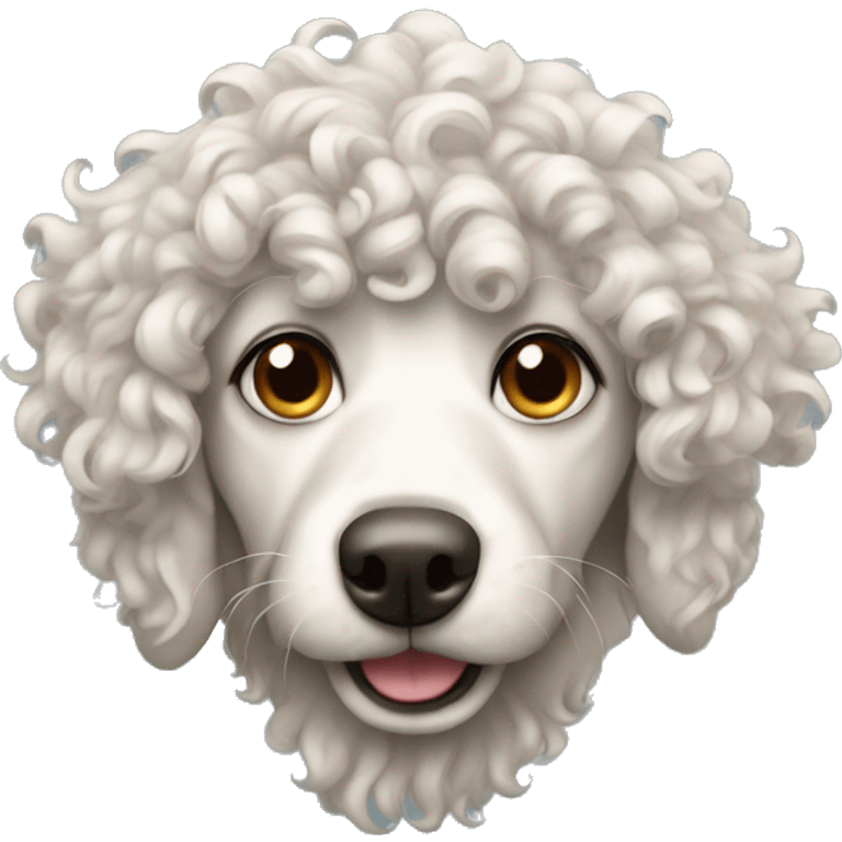 curly dog  emoji