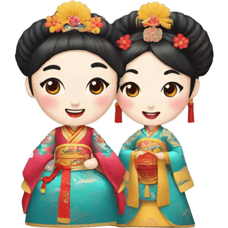 a couple Peking Opera characters emoji