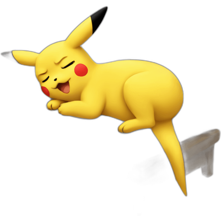 Pikachu sleeping emoji