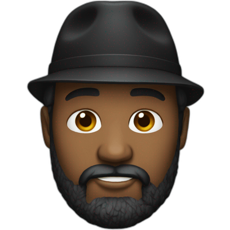 black donald trump with beard emoji