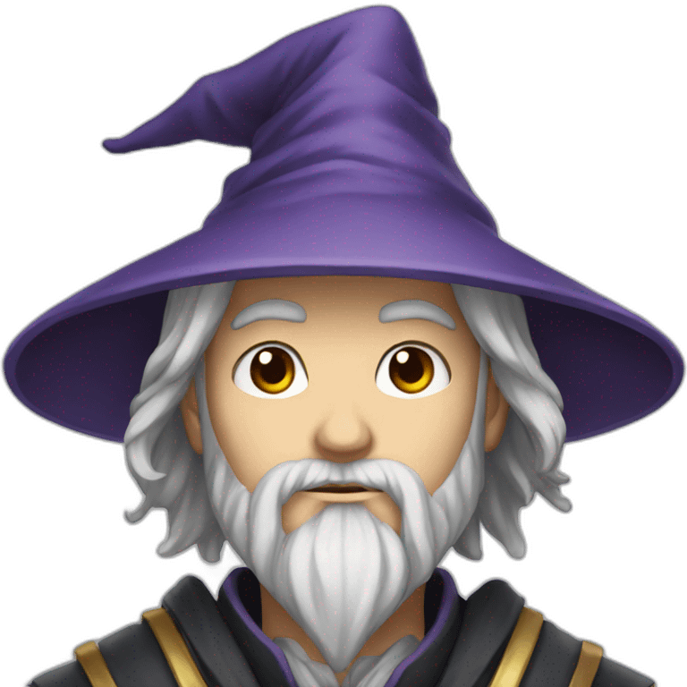 portrait image of anime wizard emoji