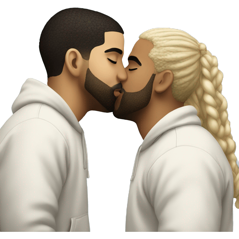 Drake kissing drake emoji