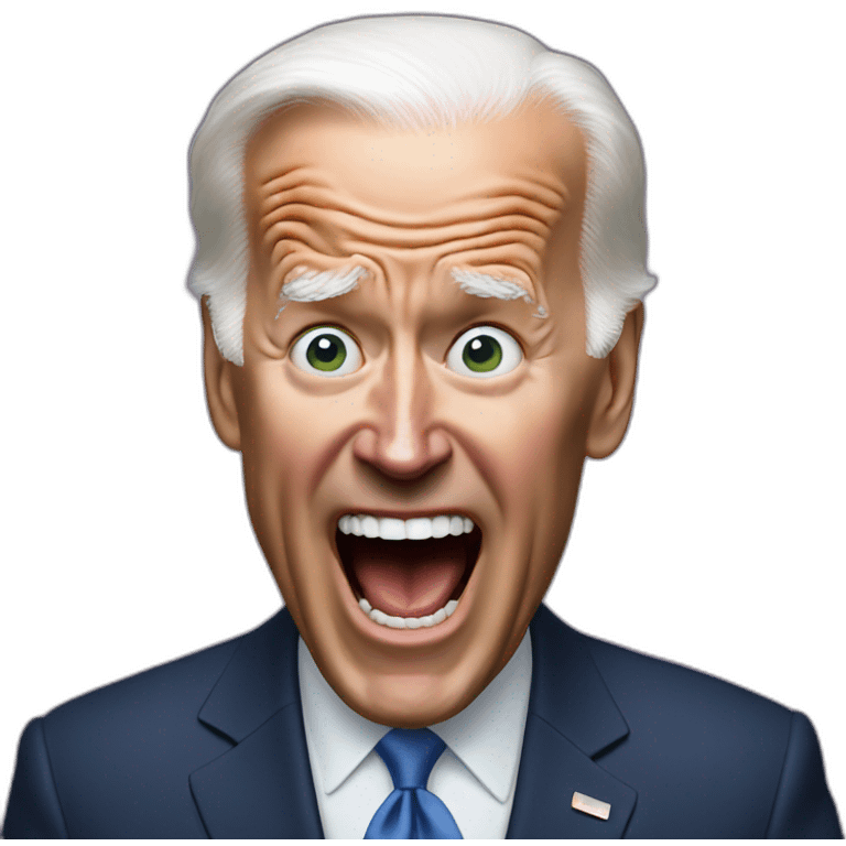 joe biden screaming emoji