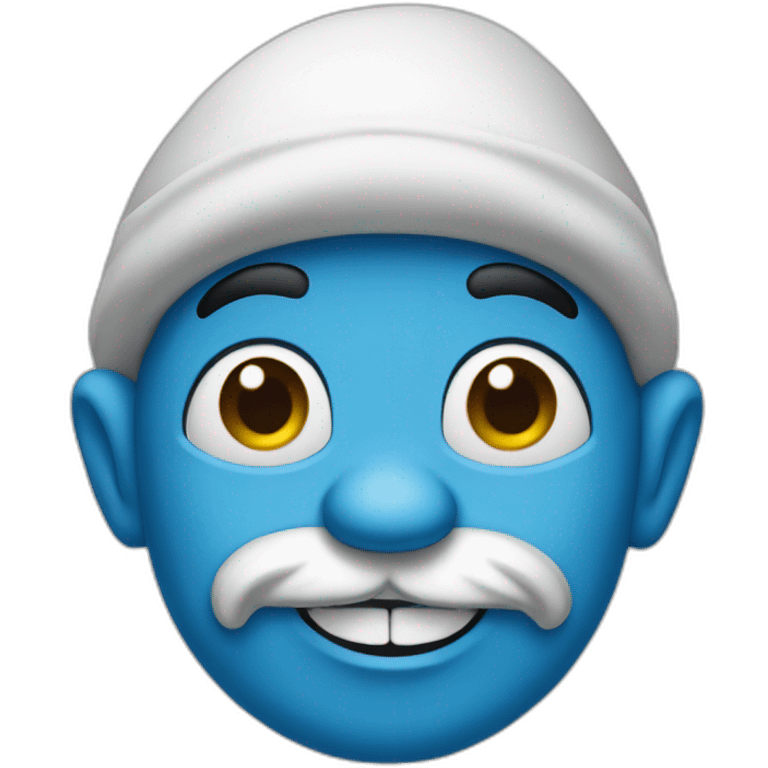 A smurf emoji