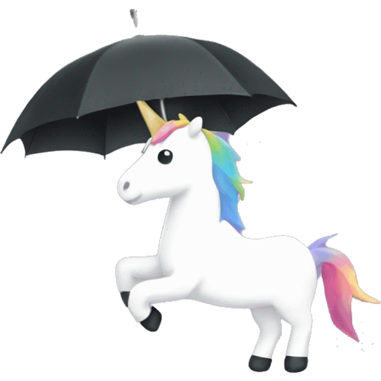 Scratch a unicorn emoji and an umbrella
 emoji