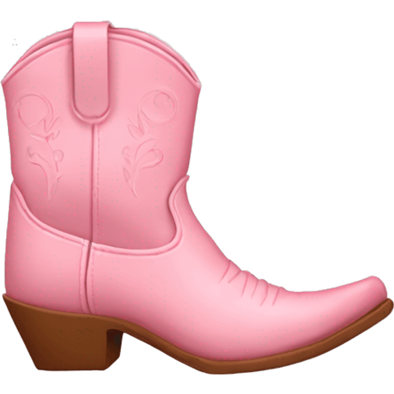 Light pink cowboy boots emoji