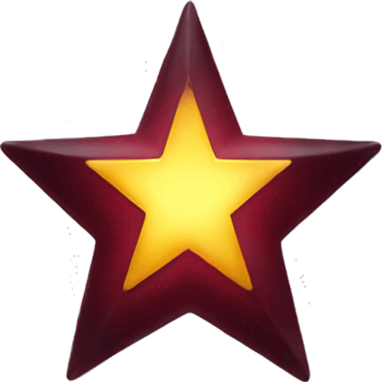 shining maroon star emoji