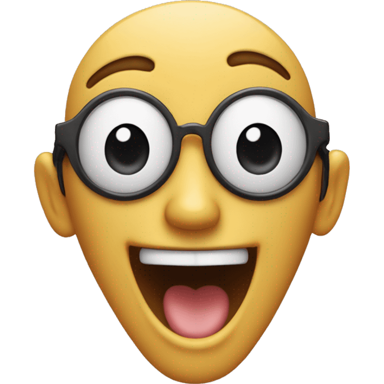 "Design an emoji with a big smile and heart-shaped eyes, showing extreme happiness and excitement. emoji