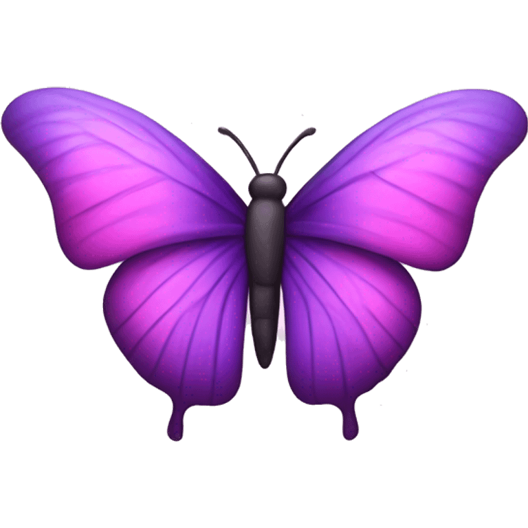 Pink an purple butter fly emoji