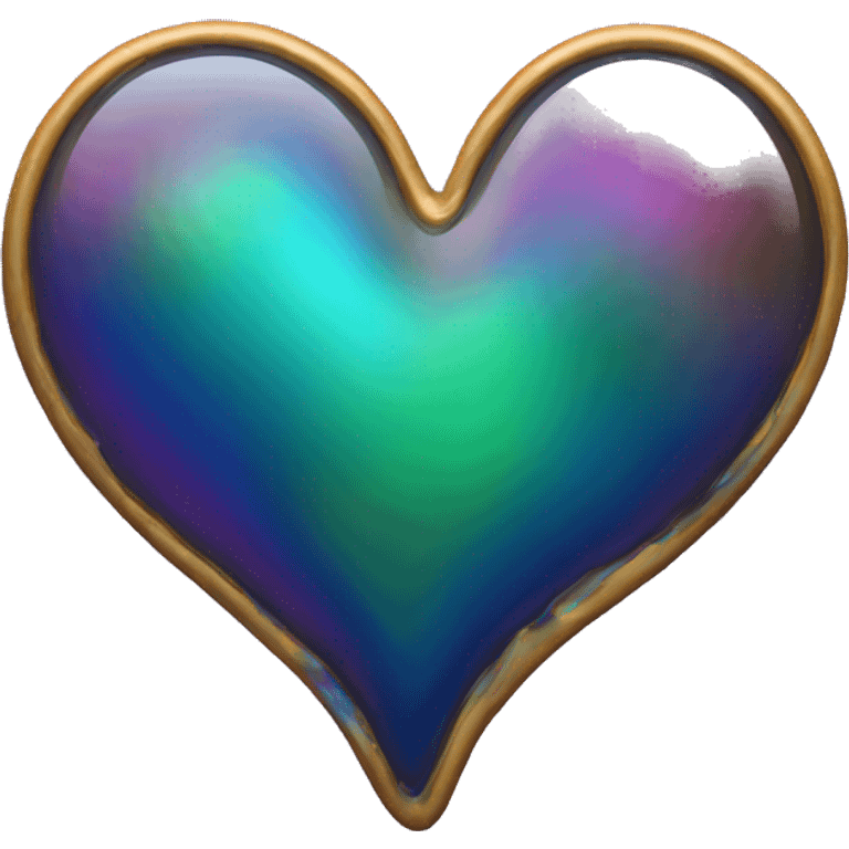 oil slick heart  emoji