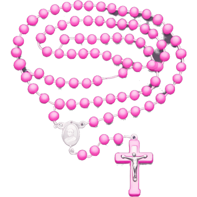 Pink rosary emoji