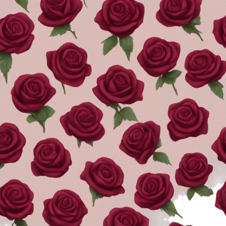 Burgundy rose  emoji