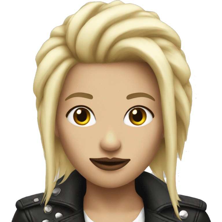 woman punk blonde emoji