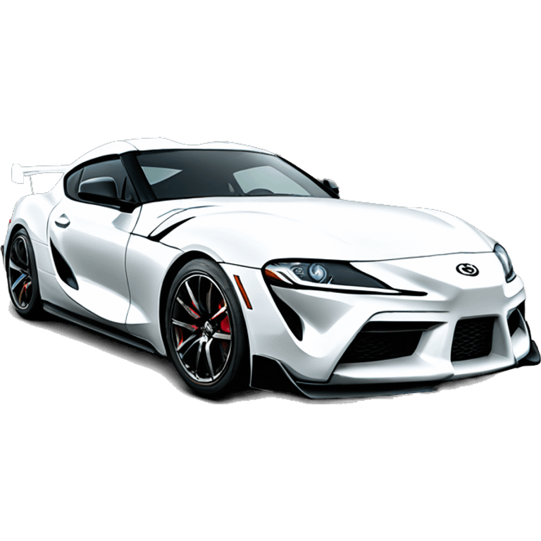 Toyota supra white emoji