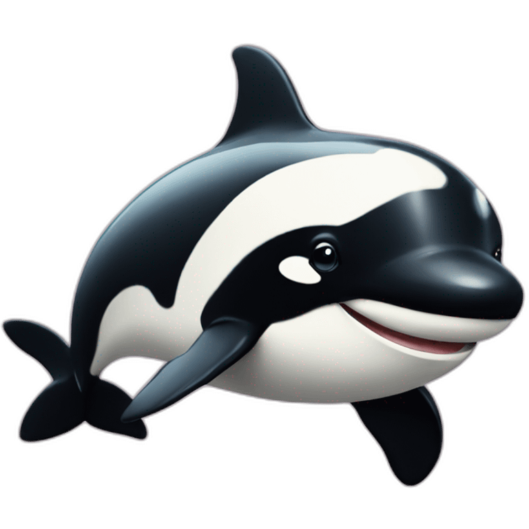 Cute orca emoji